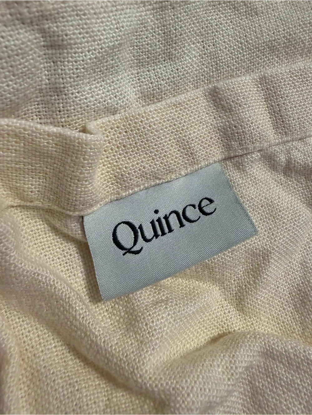 Quince Vintage Wash European Linen Bed Cover – Oat